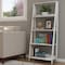 Hastings Home 4 Shelf Ladder Bookshelf, Free Standing Wooden Tiered Bookcase with Frame and Decorative Leaning Look 573576APY - alternate 1